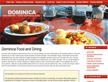 Tablet Screenshot of dominicafood.com